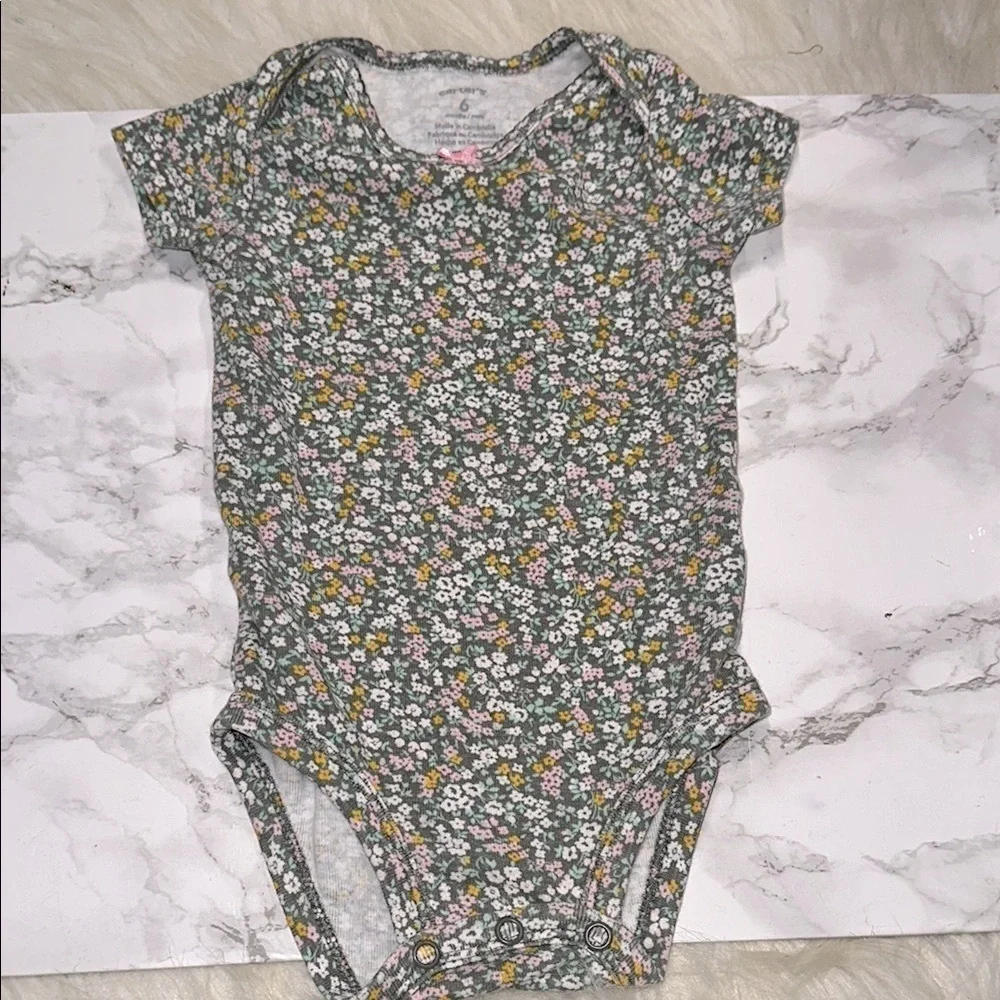 Carters Floral baby One Piece size 6 months